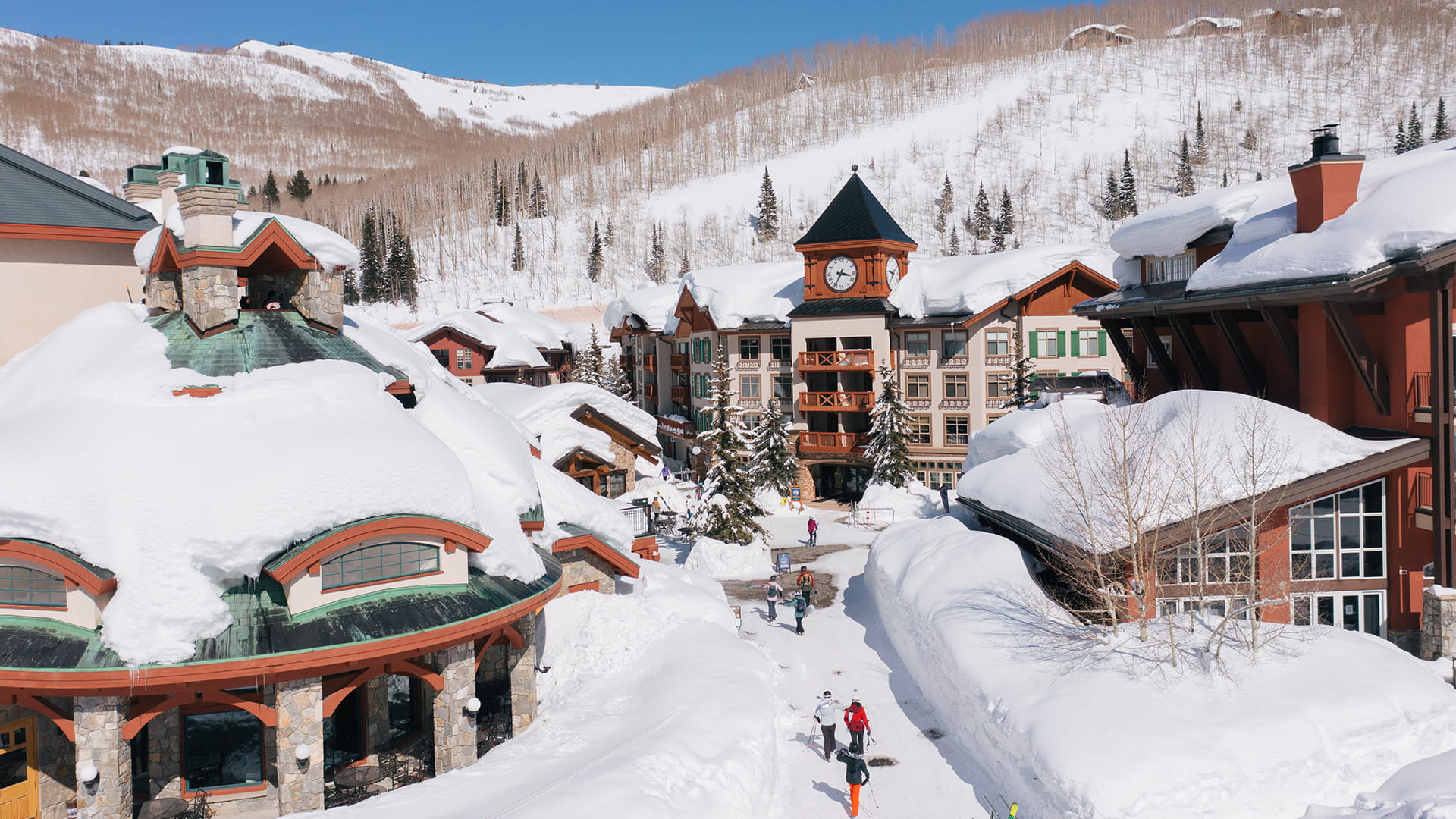 Solitude mountain resort village during the historic 22-23 season