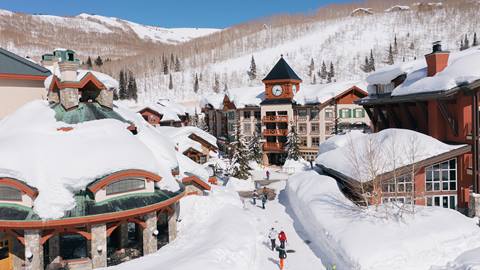 Solitude mountain resort village during the historic 22-23 season