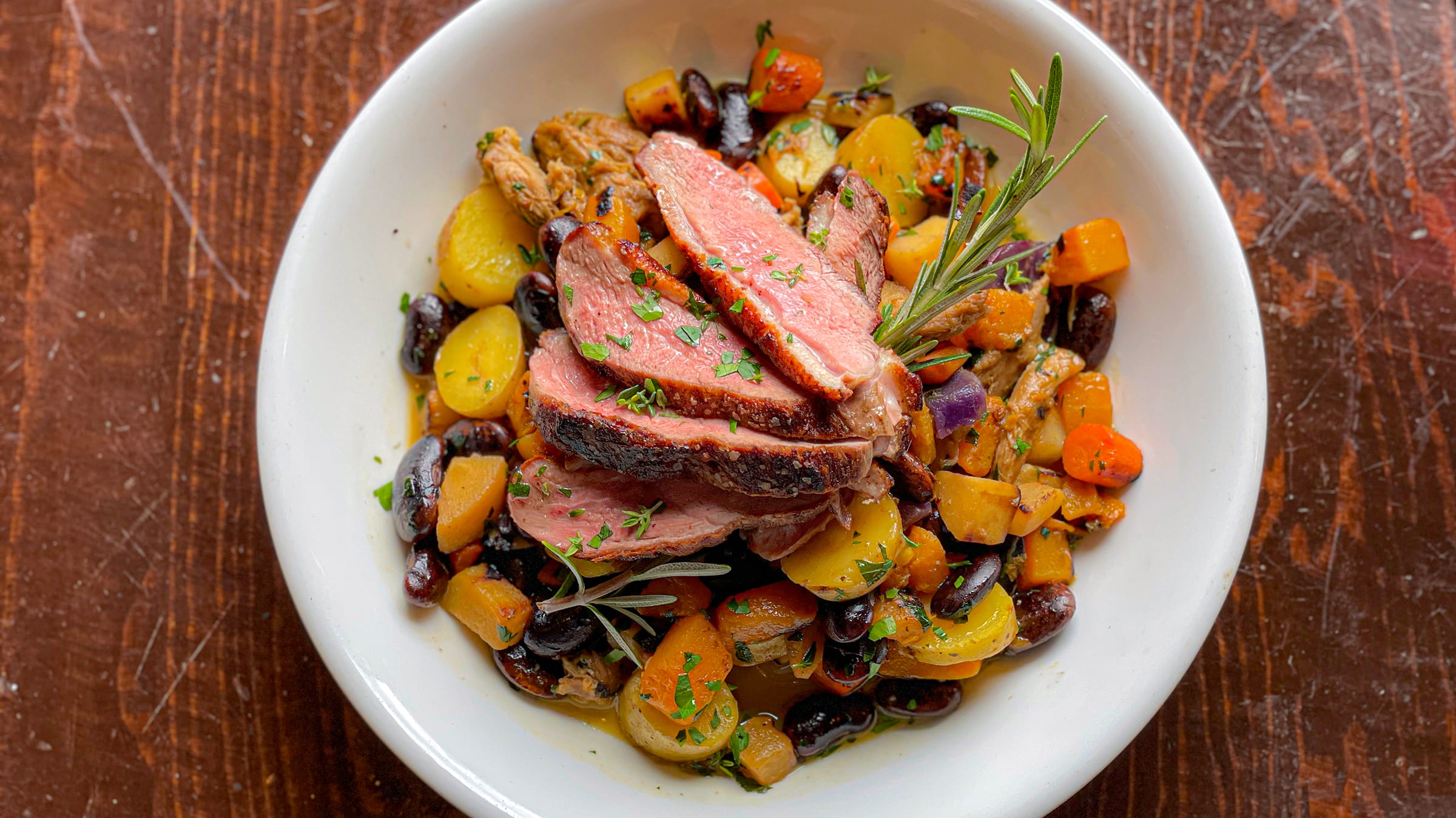 Duck Entree at St. Bernard's