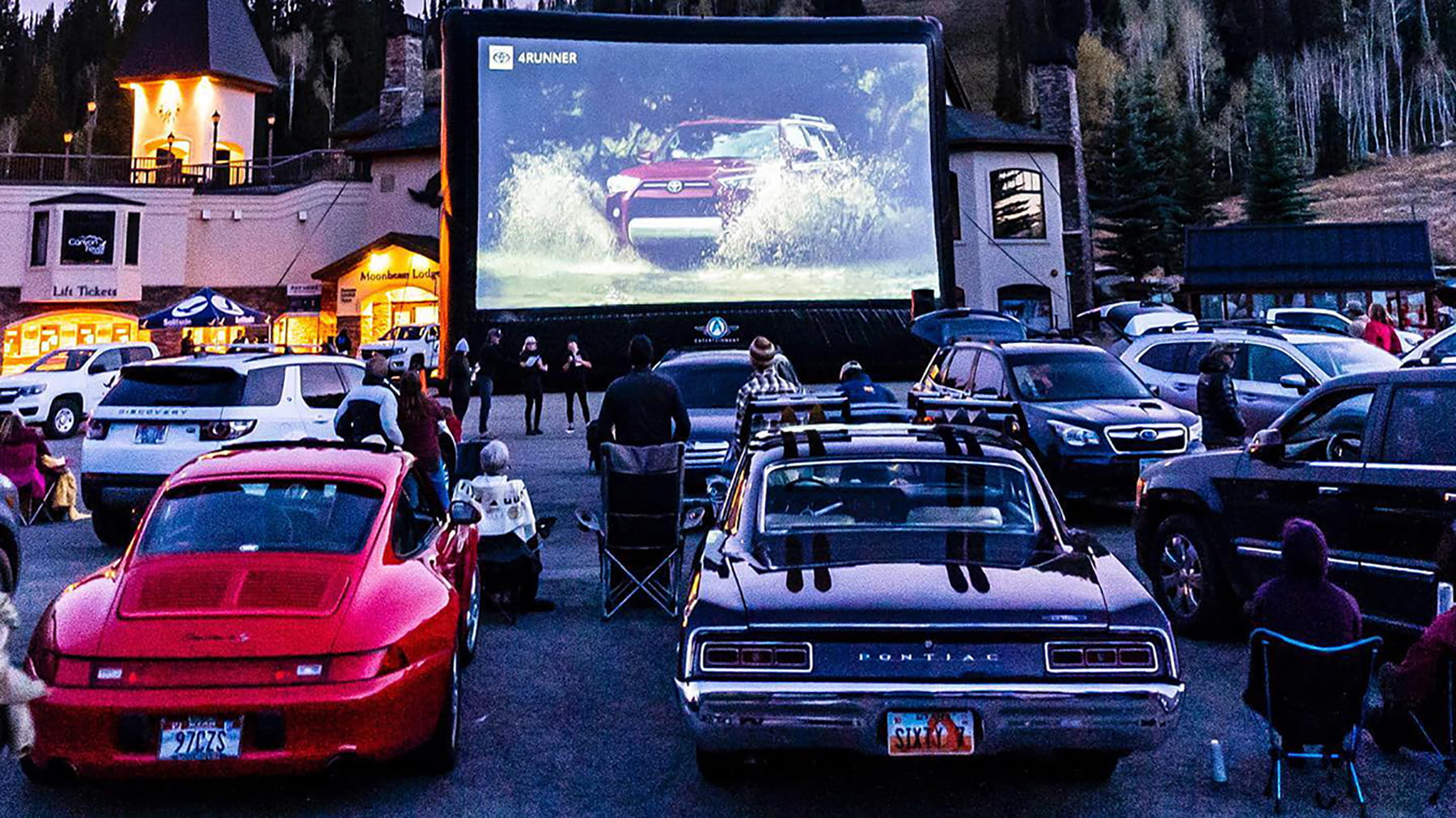 Drive in movie at Solitude