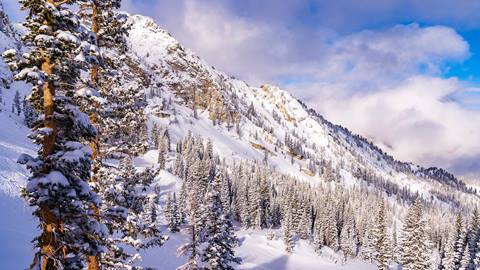 Scenic photo of Honeycomb Canyon on a bluebird day