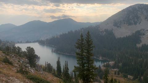 View of Twin Lakes at Solitude for Starvation Marathon