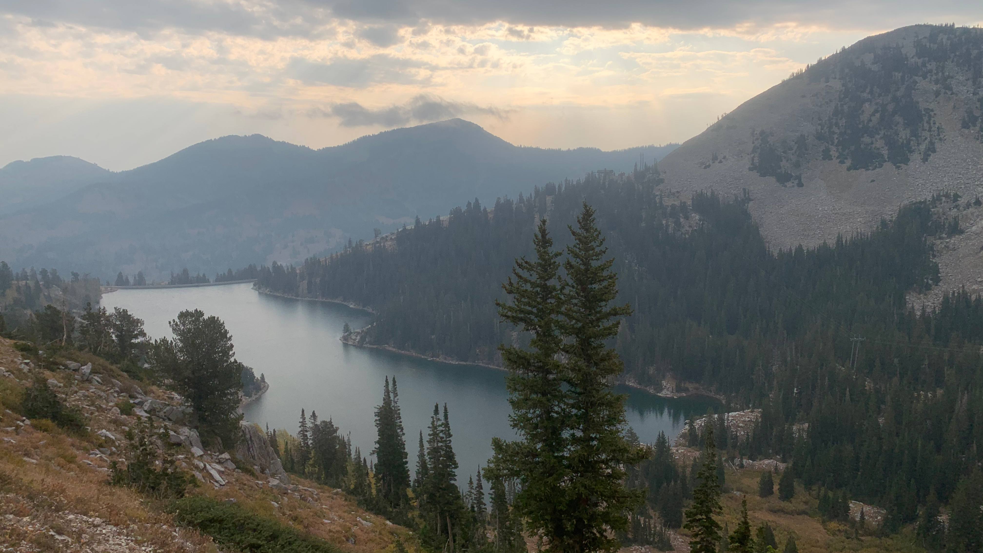 View of Twin Lakes at Solitude for Starvation Marathon