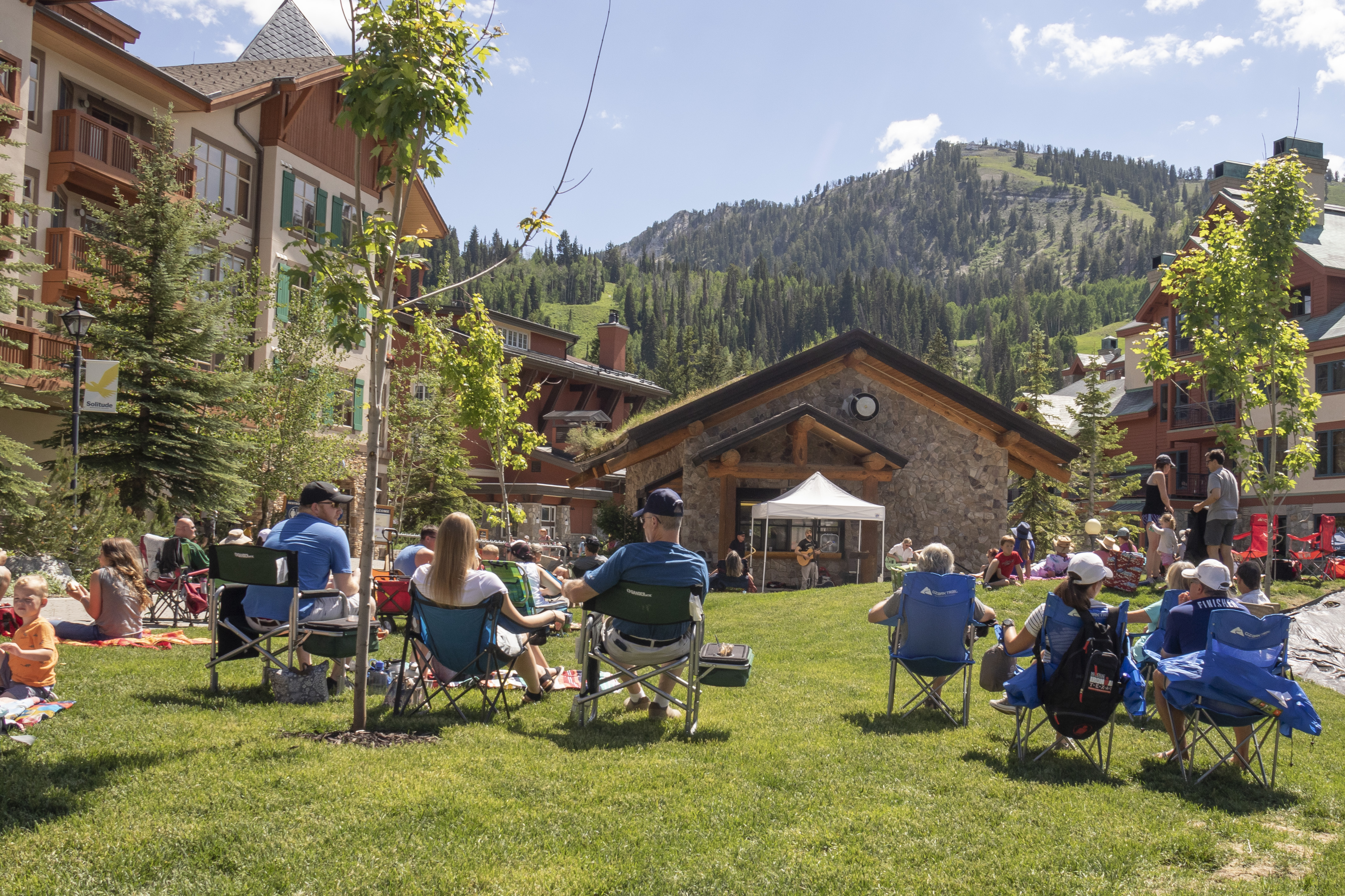 Outdoor live music series on the Village Green