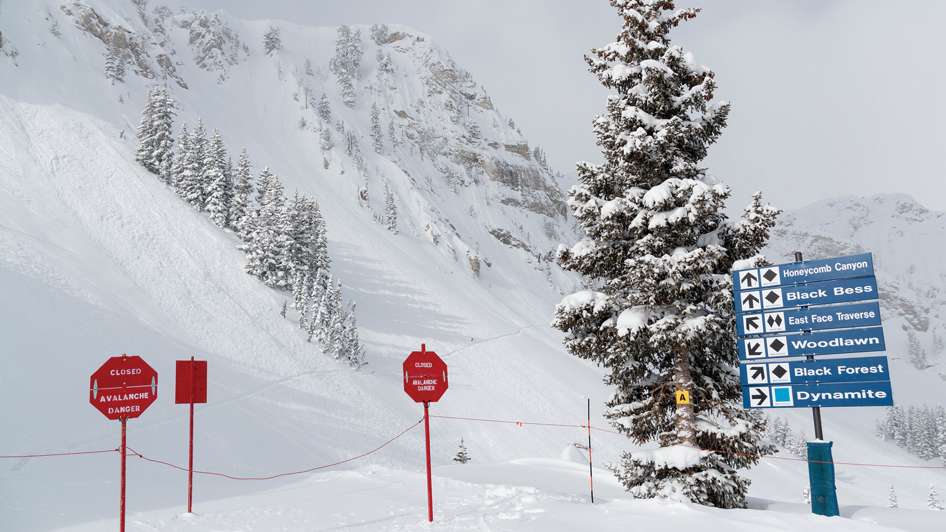 Closed Avalanche Terrain Gate