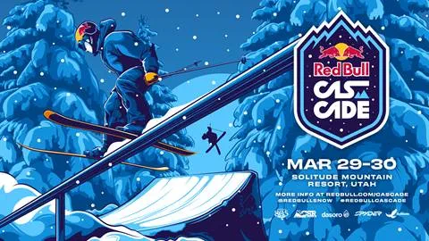Red Bull Cascade poster for event happening at Solitude Mountain Resort