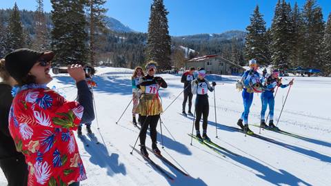 Racers get ready to start at Solitude Mountain Resorts Silver Lake Loppet