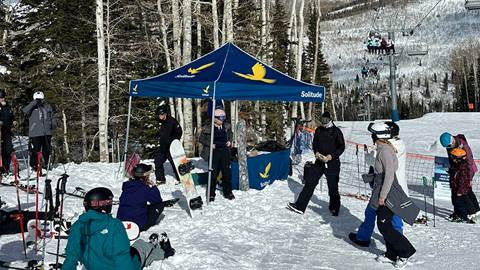 Guest participate in safety trivia at Solitude Mountain Resort