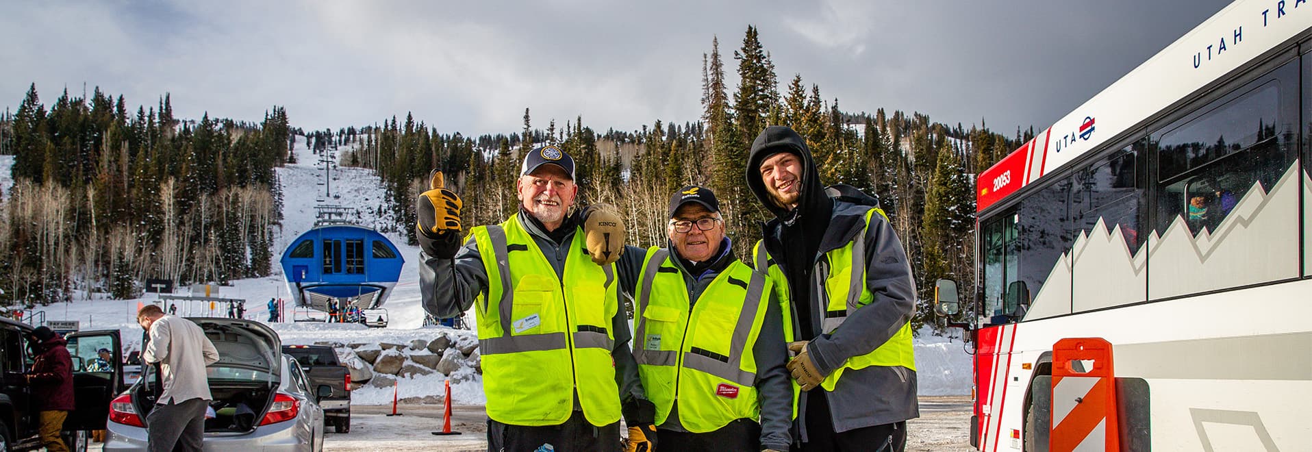 Happy and helpful parking staff at Solitude
