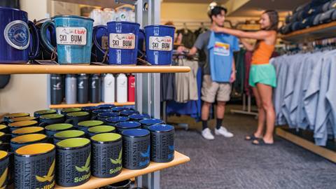 Two friends shopping for apparel at Canyon Fever
