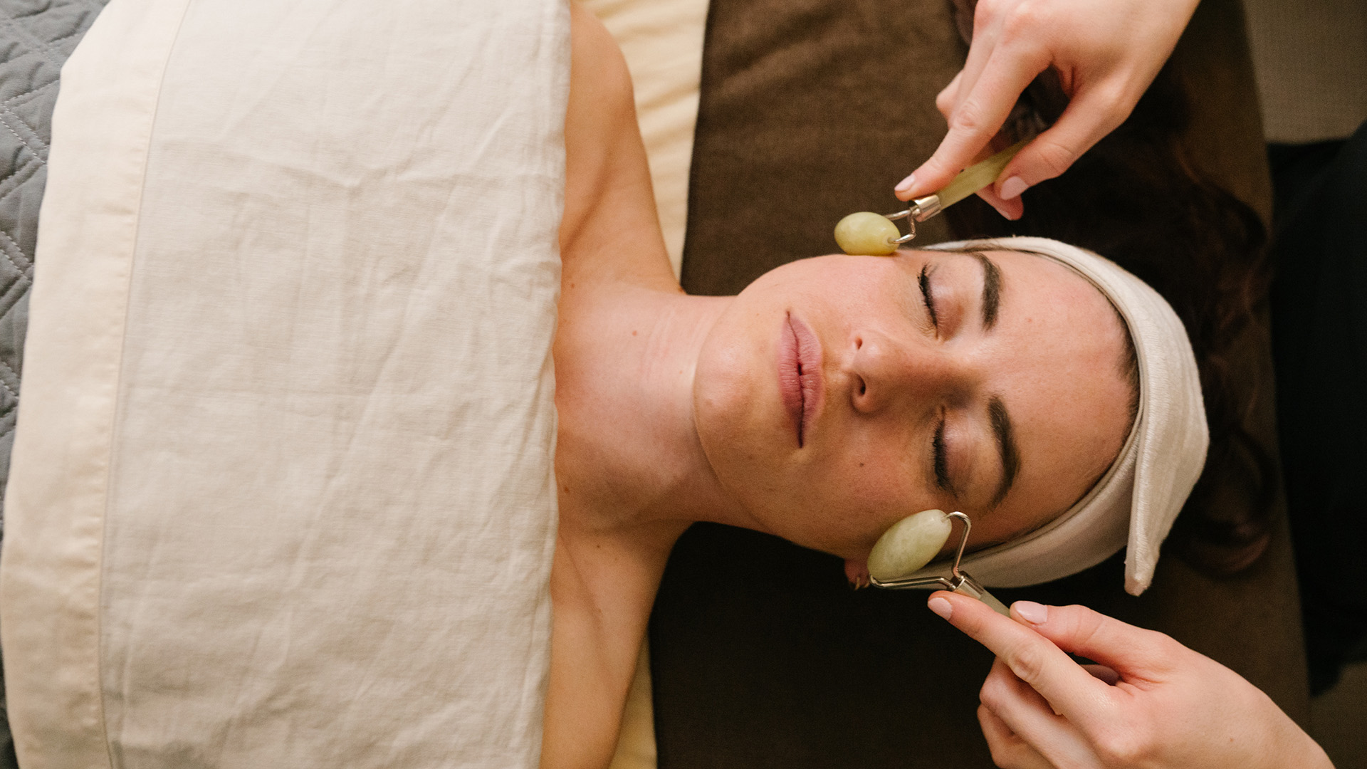 Facial treatment at the Solitude Mountain Spa
