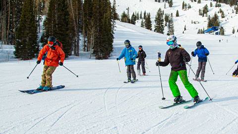 Ripping groomers with the Freeride Team at Solitude Mountain Resort