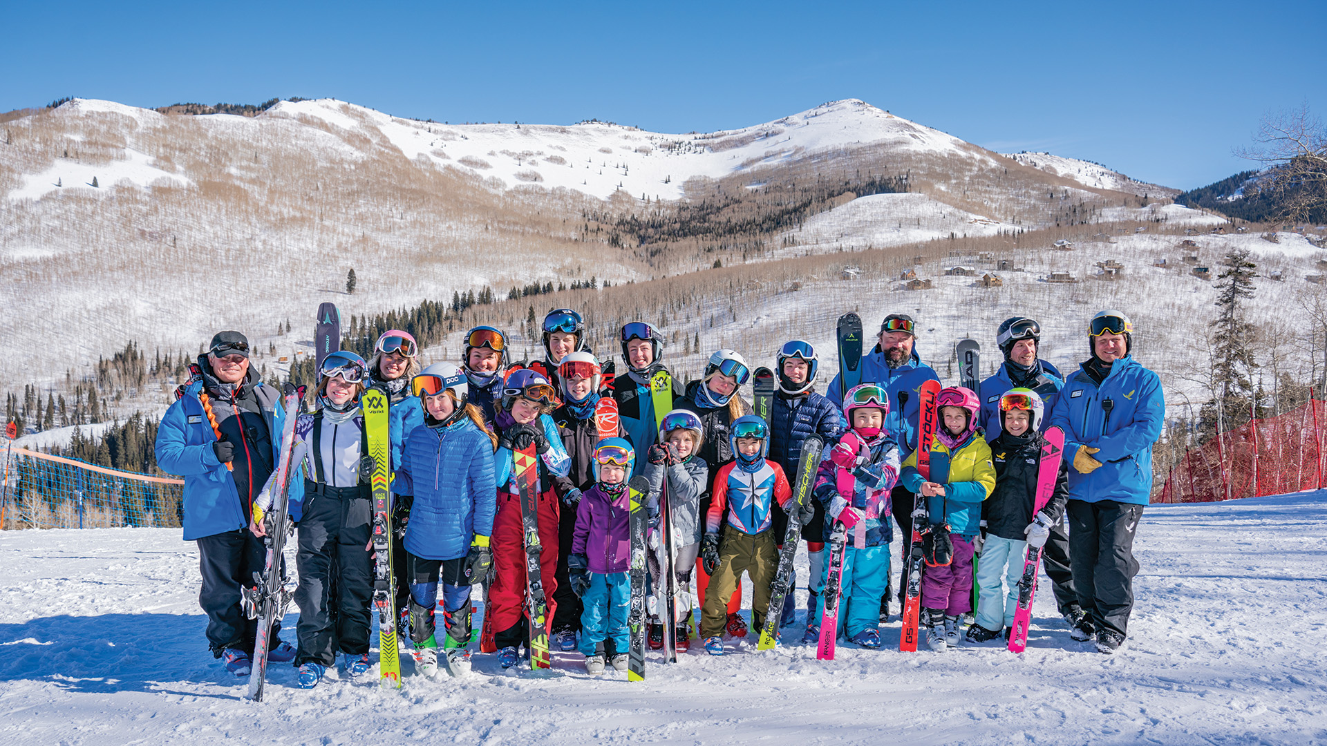 Group photo of 21/22 Solitude Race Team participants and coaches