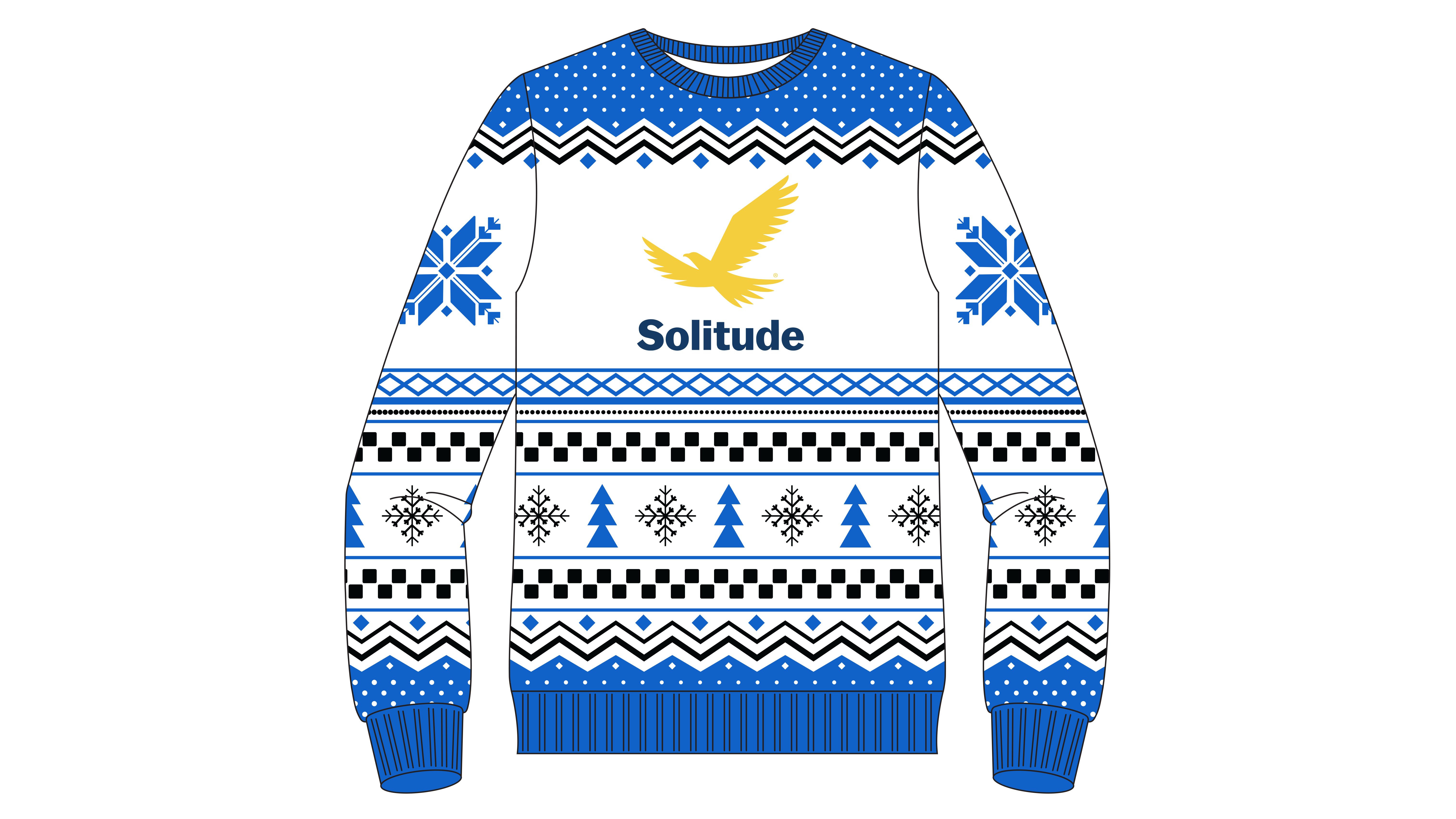Solitude ugly Christmas sweater