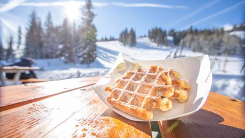 Cinnamon sugar waffle from Little Dollie Waffles