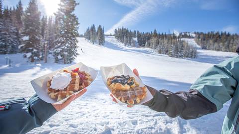 Slopeside Liege waffles from Little Dollie Waffles