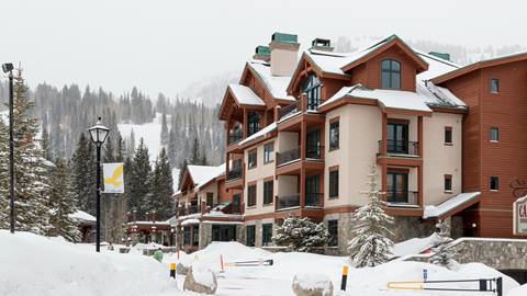 Creekside Winter Exterior View