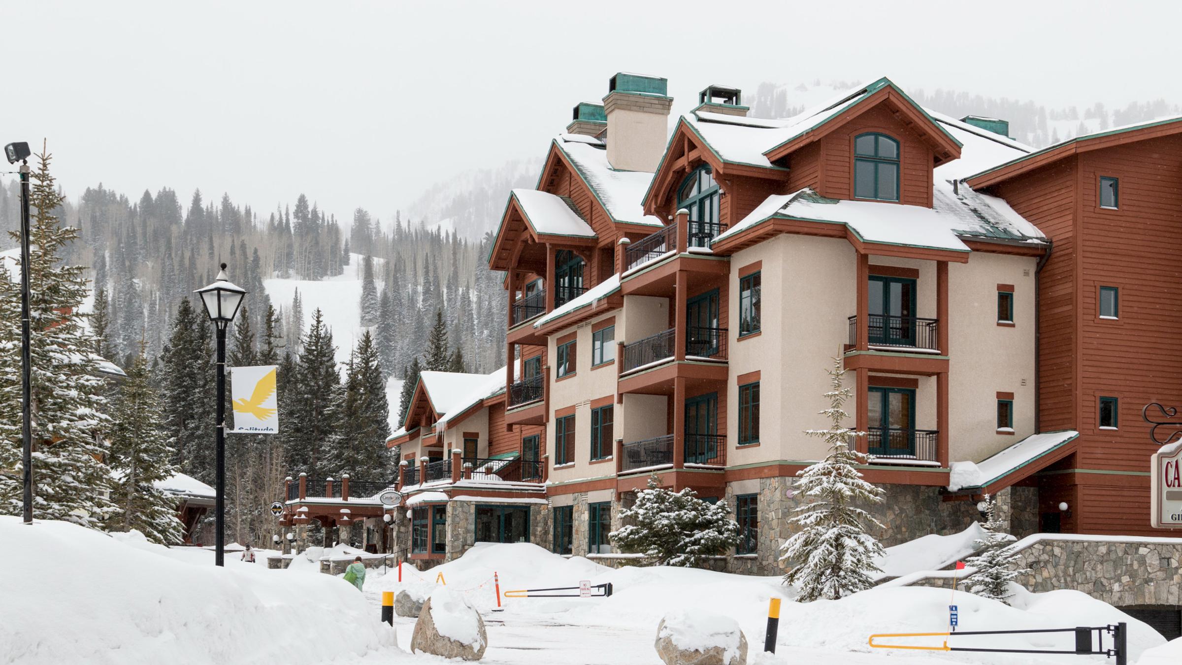 Creekside Winter Exterior View