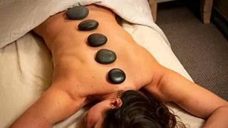 Hot stone massage treatment