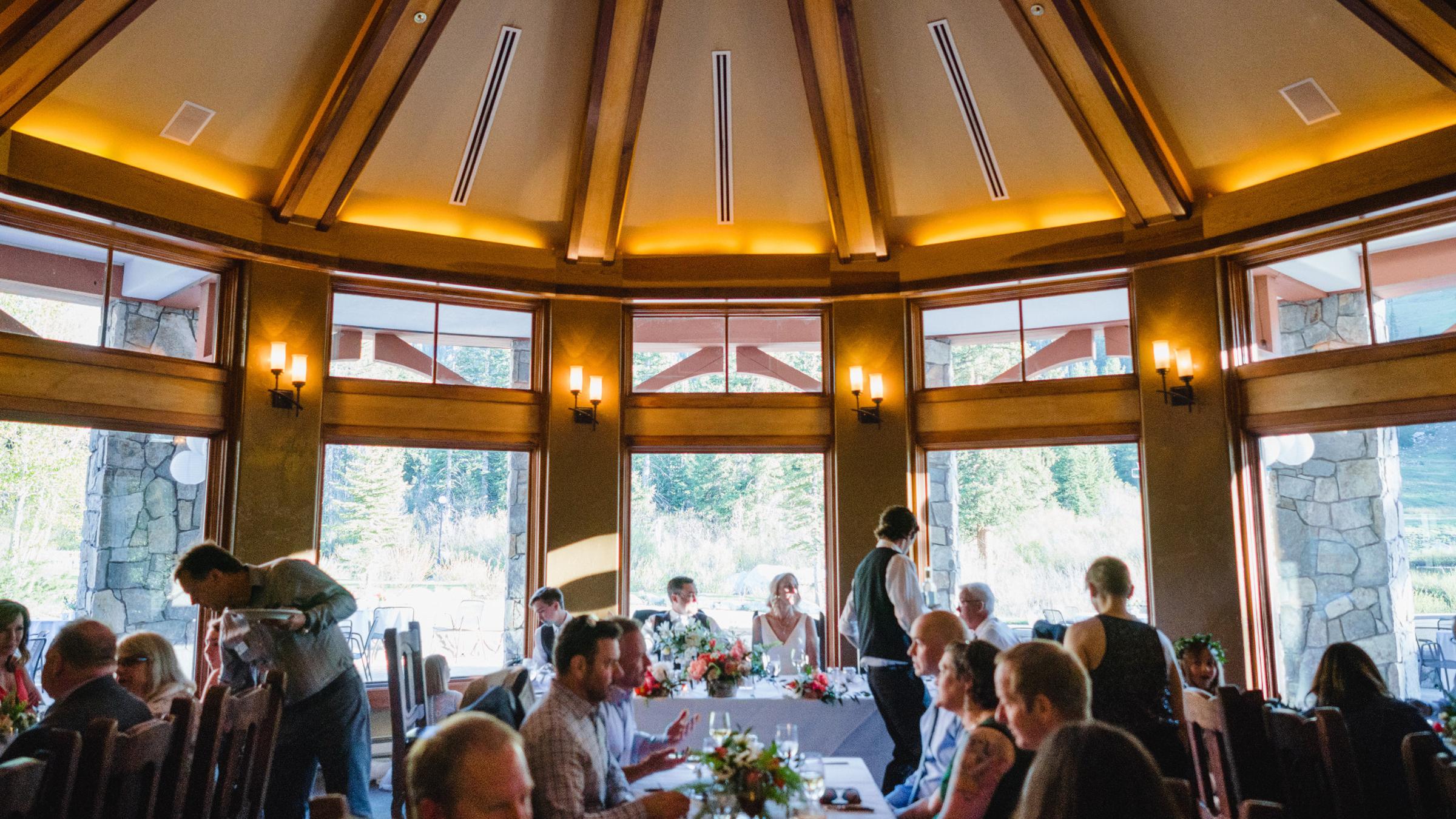 Wedding Reception inside The Honeycomb Grill