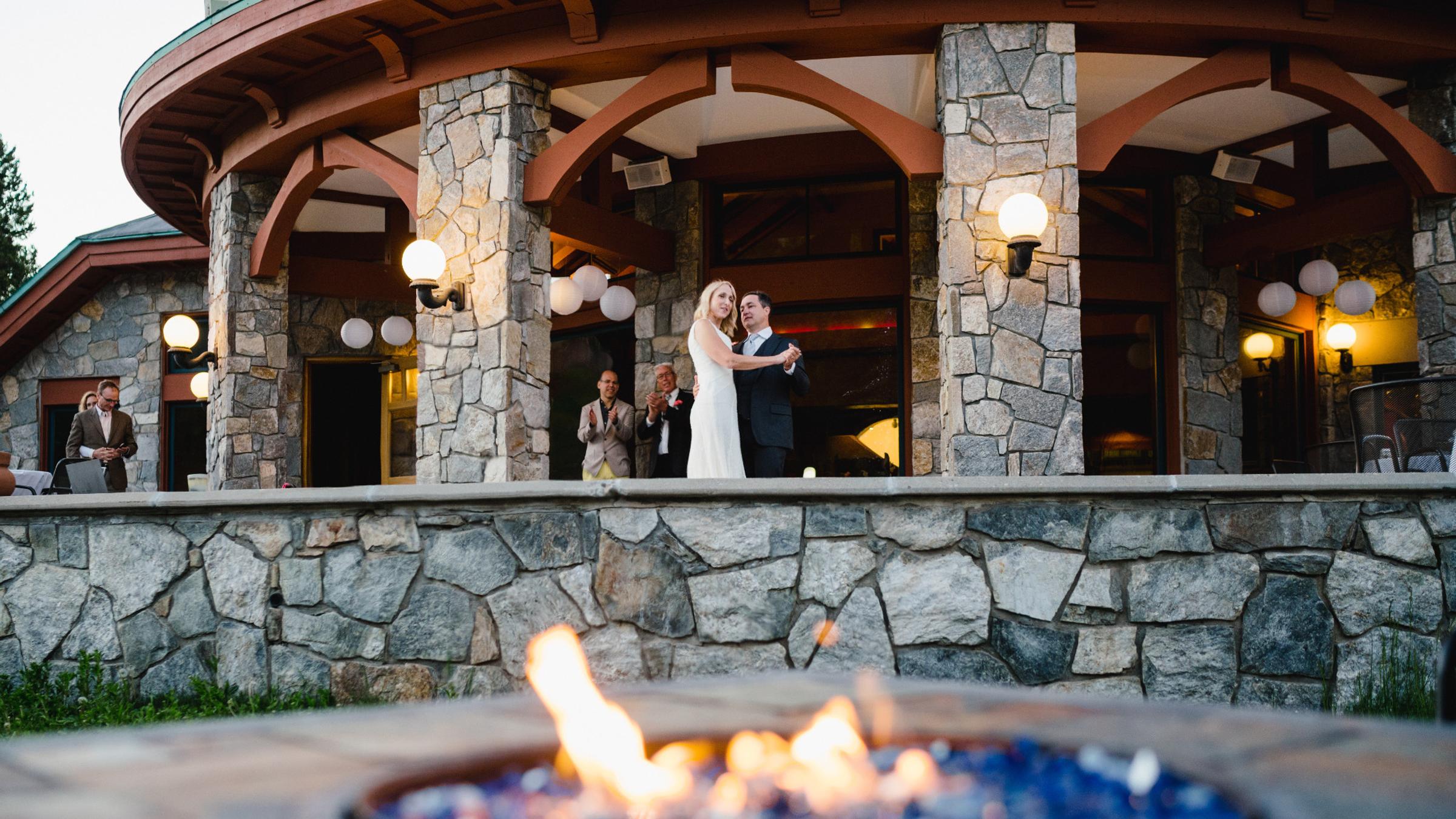 Reception at The Honeycomb Grill Outside