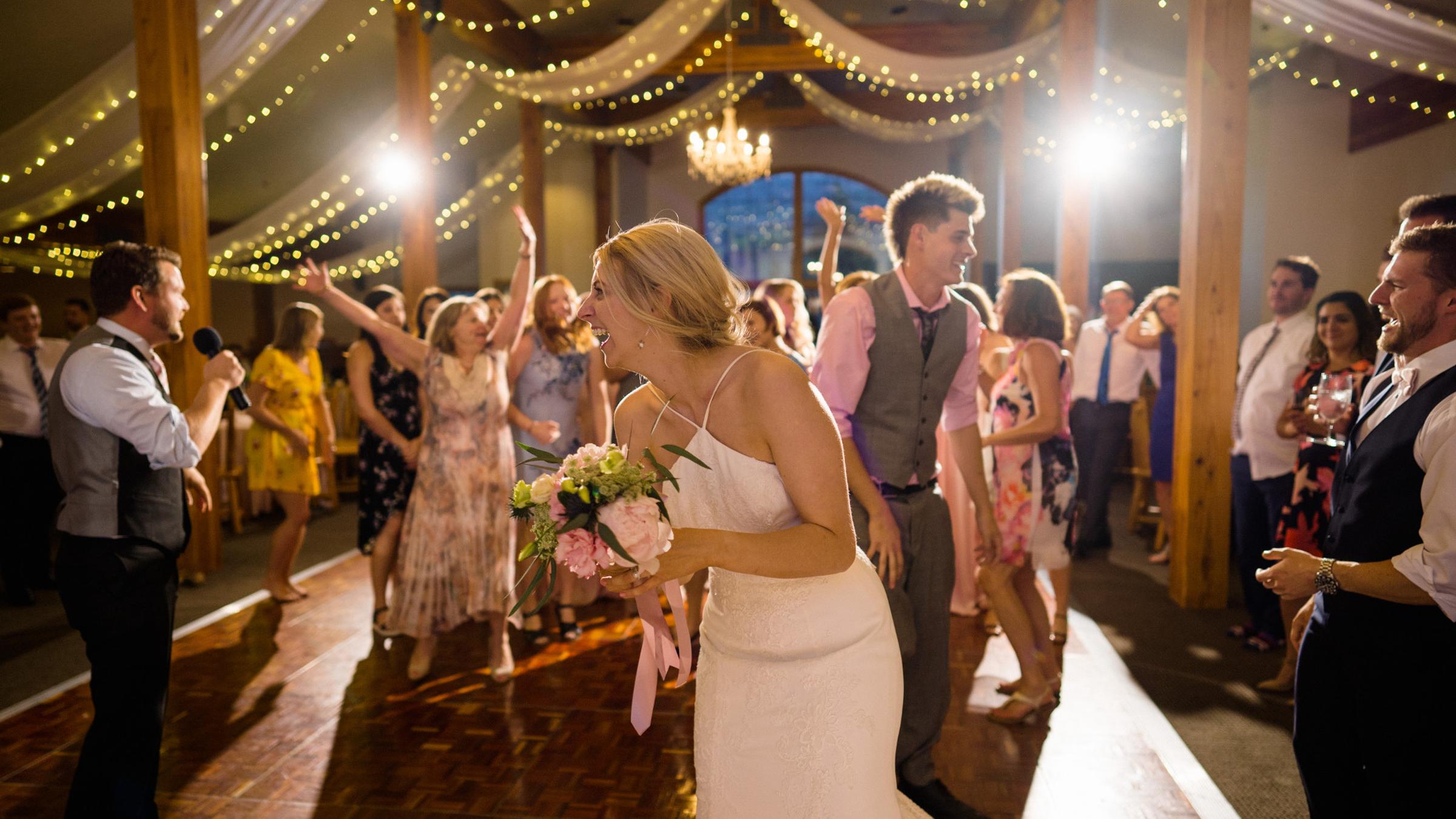 Wedding Dance Floor inside Last Chance Lodge
